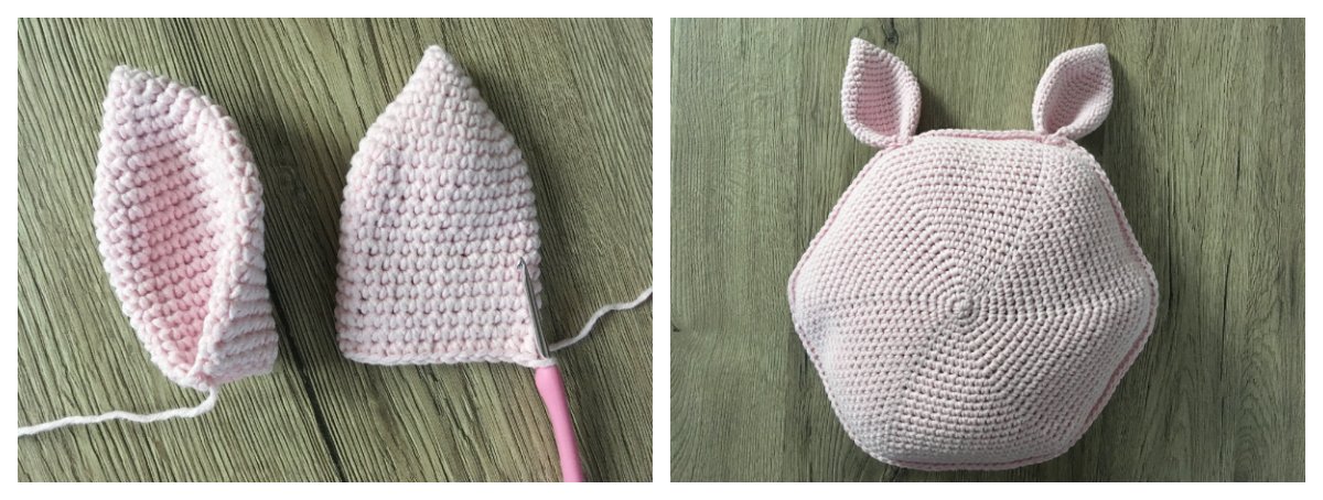 Blog-Inhaltsbild für 'Kuschelkissen Hase, kostenlose Häkelanleitung'